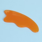 Массажёр гуаша «Скребок», 10 × 4,5 см, цвет оранжевый - Фото 4