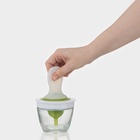 Ёмкость для масла, d=10 см, с кисточкой, стекло, белая - Фото 5