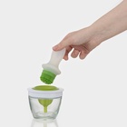 Ёмкость для масла, d=10 см, с кисточкой, стекло, белая - Фото 6