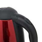 Чайник электрический Luazon LSK-1804, металл, 1.8 л, 1500 Вт, красный - Фото 4