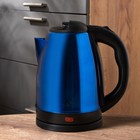 Чайник электрический Luazon LSK-1804, металл, 1.8 л, 1500 Вт, синий - фото 318392024