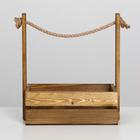 Набор кашпо 2 в 1 с шильдиком "Новогодний венок", 25х15х30, 21х12х23 см - Фото 4