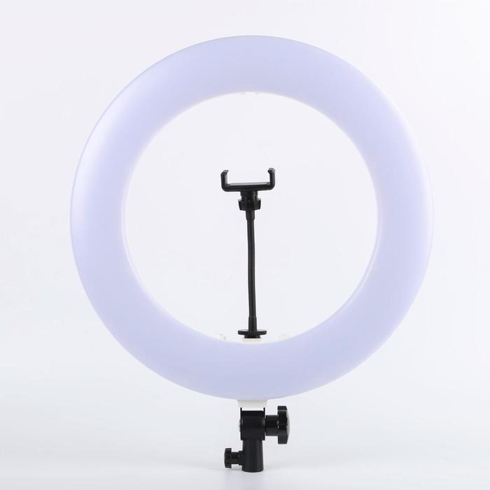 Кольцевая лампа OKIRA LED 480 SM 1888 III, 60 Вт, 480 светодиодов, d=45 см, + штатив, чёрная - Фото 1