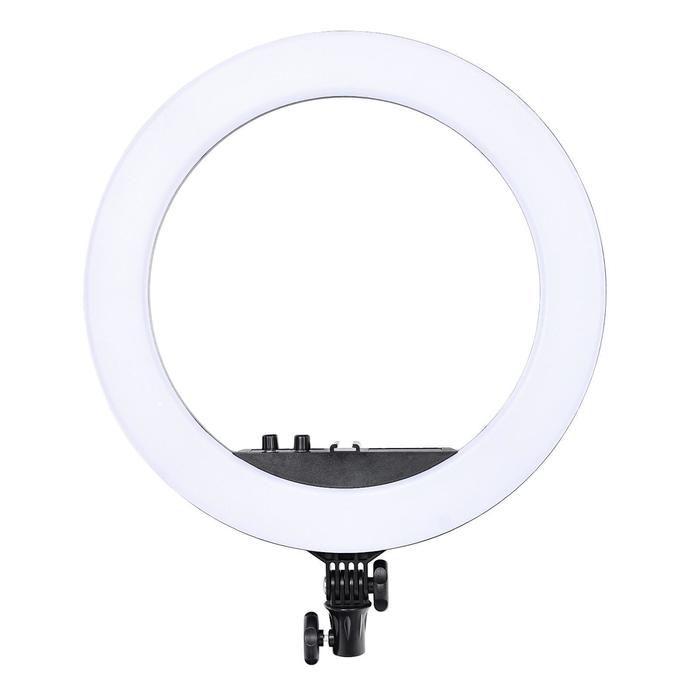Кольцевая лампа OKIRA LED RING 512 RL18 II, 55 Вт, 512 диодов, d=44 см, + штатив, чёрная - Фото 1
