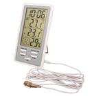 Термогигрометр, цифровой, со встроенными часами и будильником - Фото 1
