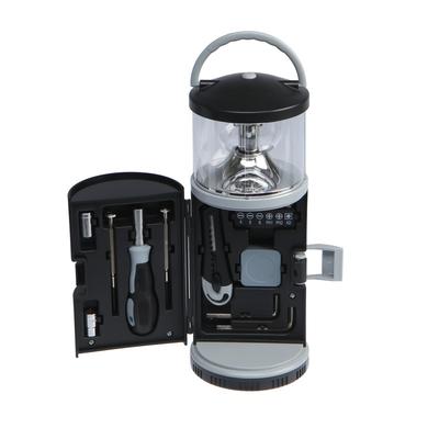 Набор инструментов ТУНДРА, подарочный пластиковый кейс «Фонарь», 15 предметов