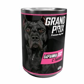 

Влажный корм GRAND PRIX для собак, аппетитные кусочки в соусе баранина с тыквой, 400 г