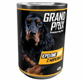 

Влажный корм GRAND PRIX для собак, аппетитные кусочки в соусе кролик с морковью, 400 г