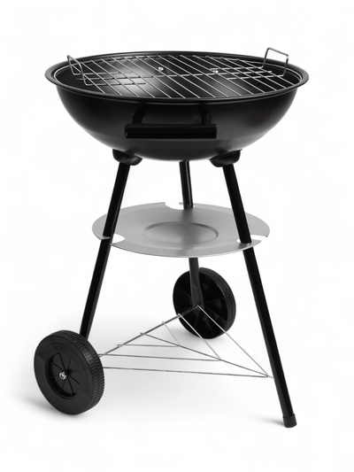 Барбекю с крышкой, на колёсах, d=44 см, h=65 см