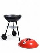Барбекю с крышкой, на колёсах, d=44 см, h=65 см - Фото 2
