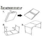 Стол туристический, складной, алюминиевый 120 х 60 х 70 см - Фото 5