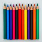 Цветные карандаши в тубусе, 12 цветов, трехгранные, Человек-паук - Фото 3