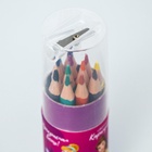 Карандаши цветные с точилкой в тубусе МИНИ, 12 цветов,  "Принцессы Дисней", Принцессы - фото 809631931