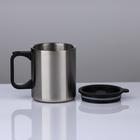 Термокружка Мастер К Travel, 380 мл, 10×7.8 с. сохраняет тепло 2 ч, нержавеющая сталь - Фото 1