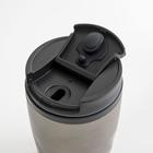 Термокружка TAKE IT EASY «Графика», 350 мл, 13.5×8 см, сохраняет тепло 2 ч, нержавеющая сталь, золотистый металлик - Фото 4