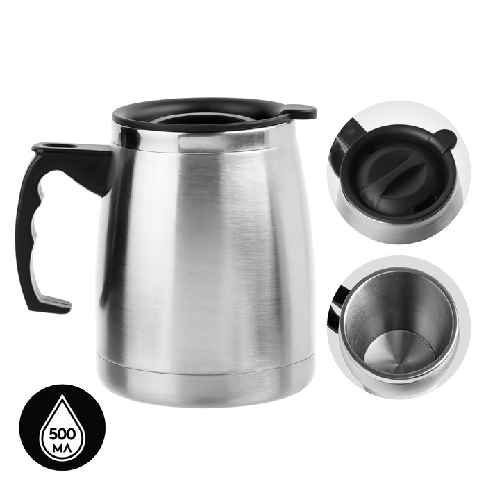 Термокружка Мастер К Camping, 500 мл, 13×13.5 см, нержавеющая сталь - Фото 1