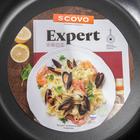 Жаровня-сковорода «Эксперт», 4 л, d=28 см, стеклянная крышка, антипригарное покрытие, цвет бордовый - Фото 5