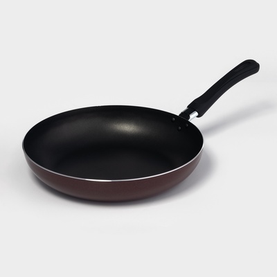 Сковорода «Эксперт», d=28 см, антипригарное покрытие, бордовая