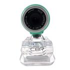 Веб-камера CBR CW 830M Green, 0.3 МП, 640х480, USB 2.0, микрофон, зеленая - Фото 4