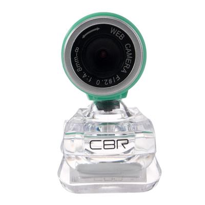 Веб-камера CBR CW 830M Green, 0.3 МП, 640х480, USB 2.0, микрофон, зеленая
