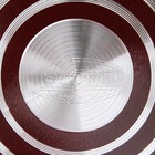 Сковорода «Эксперт», d= 26 см, стеклянная крышка, антипригарное покрытие, цвет бордовый - Фото 6