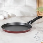 Сковорода блинная «Эксперт», d=22 см, пластиковая ручка, антипригарное покрытие, алюминий, бордовая - Фото 5