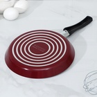 Сковорода блинная «Эксперт», d=22 см, пластиковая ручка, антипригарное покрытие, алюминий, бордовая - Фото 6