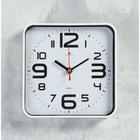 Часы настенные, интерьерные "Классика", 19 х 19 см, бесшумные, корпус белый - фото 9080894
