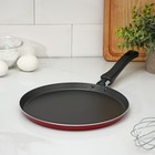 Сковорода блинная «Эксперт», d=25 см, антипригарное покрытие, бордовая - Фото 1