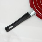 Сковорода блинная «Эксперт», d=25 см, пластиковая ручка, антипригарное покрытие, цвет бордовый - Фото 5
