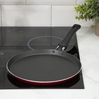 Сковорода блинная «Эксперт», d=25 см, антипригарное покрытие, бордовая - Фото 3