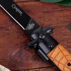 Нож складной "Сумрак - паутина" сталь - 65х13, рукоять - дерево, 23 см - Фото 5