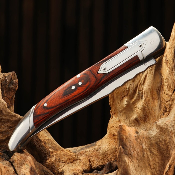 Нож складной "Француз" сталь - 40х13, рукоять - дерево, 23 см - фото 1908606525