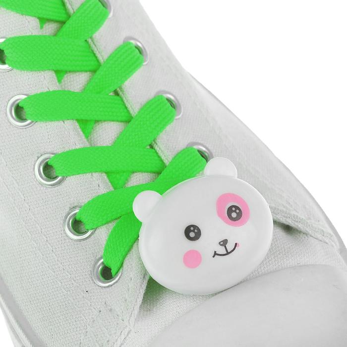 Шнурки световые «Мордочка», длина шнурка 120 см, 2 шт., цвета МИКС - Фото 1