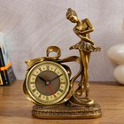 Часы настольные каминные "Балерина", h-28 см, золото - фото 318392507