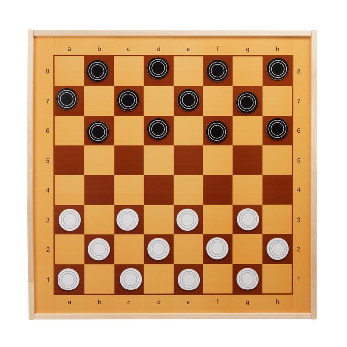 Демонстрационные шахматы и шашки 61 х 61 см, на магнитной доске, король 6.4 см - фото 1907148171