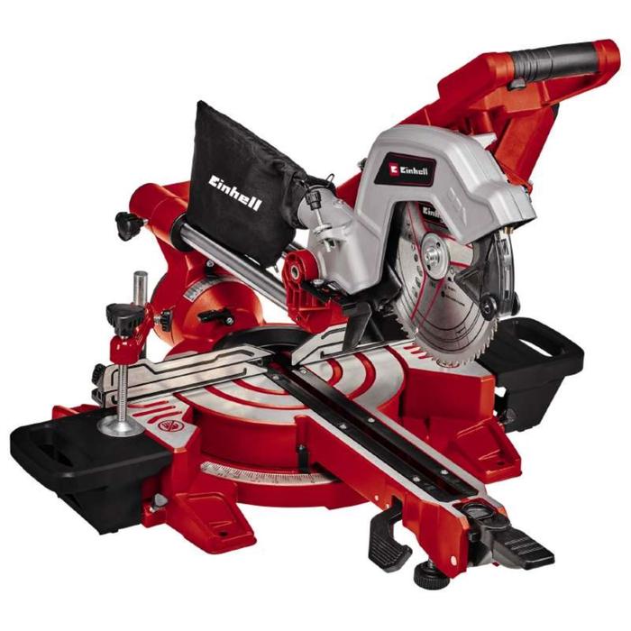 Пила торцовочная Einhell TE-SM 216 Dual, 1800 Вт, 5000 об/мин, 216х30 мм, лазер