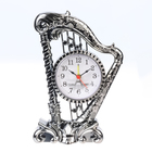 Часы - будильник настольные "Арфа", дискретный ход, циферблат d-6.5 см, 19 х 14 см, АА - Фото 3