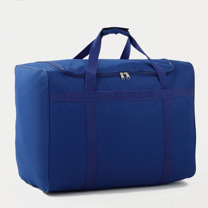 Сумка дорожная на молнии, цвет синий - Фото 1
