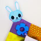 Погремушка - прорезыватель «Зайка» с шуршалкой, Крошка Я 5358991