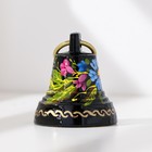 Колокольчик Валдайский "№2. Цветы", расписной, с ушком, d=35 мм - фото 9081699