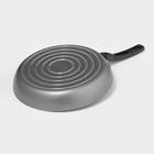 Сковорода Discovery, d=26 см, стеклянная крышка, съёмная ручка, антипригарное покрытие, алюминий, серая - Фото 4