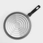 Сковорода Discovery, d=26 см, стеклянная крышка, съёмная ручка, антипригарное покрытие, алюминий, серая - Фото 5