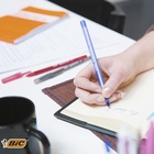 Ручки шариковые 4 штуки BIC Round Stic Classic, узел 1.0 мм, среднее письмо, синие чернила - Фото 9