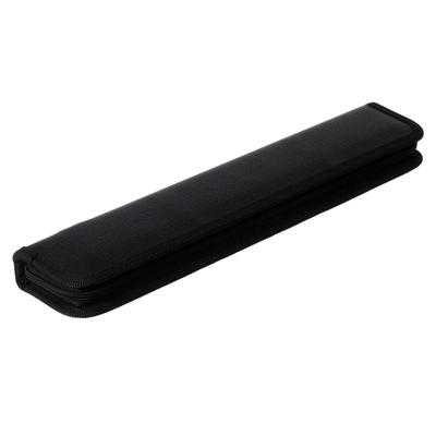 Пенал для кистей, 340 x 70 мм, экокожа, «Оникс», ПКЗ 08-51, цвет чёрный