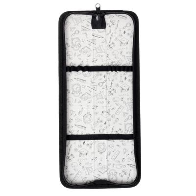 Пенал для кистей, 340 x 70 мм, экокожа, «Оникс», ПКЗ 08-51, цвет чёрный