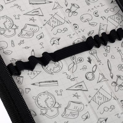 Пенал для кистей, 340 x 70 мм, экокожа, «Оникс», ПКЗ 08-51, цвет чёрный