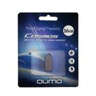 Флешка Qumo Cosmos, 16 Гб, USB2.0, чт до 25 Мб/с, зап до 15 Мб/с, корпус металл, черная - Фото 1
