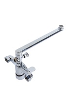 УЦЕНКА Смеситель для ванны ZEIN Z95350152, картридж 35 мм, с душевым набором, хром - Фото 4