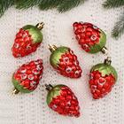 Украшение ёлочное "Малинка" (набор 6 шт) 6,5 см - Фото 1